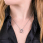 Dear Mom - Lucky In Love Necklace with Message Card & QR code for E-Card
