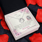 To My Wife - Lucky In Love Necklace with Message Card &QR code for E-Card