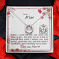 Dear Mom - Lucky In Love Necklace with Message Card & QR code for E-Card