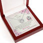 To My Wife - Lucky In Love Necklace with Message Card &QR code for E-Card