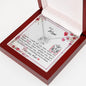 Dear Mom - Lucky In Love Necklace with Message Card & QR code for E-Card