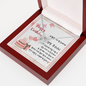 To My Friend - Lucky In Love Necklace with Happy Birthday Message Card in KOREAN