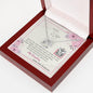 To My Wife - Lucky In Love Necklace with Message Card &QR code for E-Card