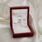 To My Daughter - Lucky In Love Necklace with Birthday Message Card