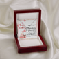 To My Friend - Lucky In Love Necklace with Happy Birthday Message Card in KOREAN