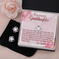 To My Grandmother - Love Knot Earring & Necklace Set with Message Card
