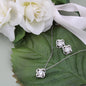 To My Lovey Wifey - Lucky in Love Necklace with V-day Message Card & QR code for E-Card