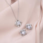 To My Daughter - Love Knot Earring and Necklace Set with Graduation Message Card & QR code for E-Card