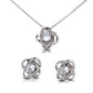 To My Daughter - Love Knot Earring and Necklace Set with Graduation Message Card & QR code for E-Card