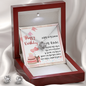 To My Friend - Love Knot Earring and Necklace Set with Happy Birthday Message Card in KOREAN