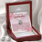 To My Grandmother - Love Knot Earring & Necklace Set with Message Card