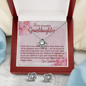 To My Grandmother - Love Knot Earring & Necklace Set with Message Card