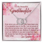 To My Granddaughter - Perfect Pair Necklace with Message Card