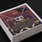 To My Daughter - Perfect Pair Necklace with Graduation Message Card