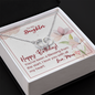 To My Daughter - Perfect Pair Necklace with Birthday Message Card