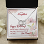 To My Daughter - Perfect Pair Necklace with Birthday Message Card