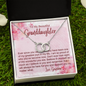 To My Granddaughter - Perfect Pair Necklace with Message Card