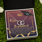 To My Daughter - Perfect Pair Necklace with Graduation Message Card
