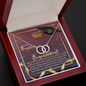 To My Daughter - Perfect Pair Necklace with Graduation Message Card