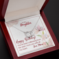 To My Daughter - Perfect Pair Necklace with Birthday Message Card