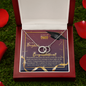 To My Daughter - Perfect Pair Necklace with Graduation Message Card