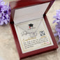 To My Daughter - Perfect Pair Necklace with Graduation Message Card & QR code for E-card