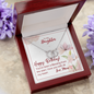 To My Daughter - Perfect Pair Necklace with Birthday Message Card