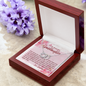 To My Granddaughter - Perfect Pair Necklace with Message Card
