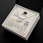 To My Daughter - Perfect Pair Necklace with Graduation Message Card & QR code for E-card