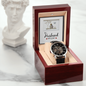 To My Husband - Men's Openwork Watch with Message Card for Husband