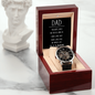 To My Dad - Men's Openwork Watch with Message Card for Dad