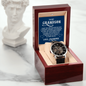 Grandma To Grandson - Men's Openwork Watch with Message Card for Grandson