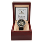 To My Husband - Men's Openwork Watch with Message Card for Husband