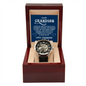 Grandma To Grandson - Men's Openwork Watch with Message Card for Grandson