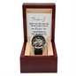 To My Husband - Men's Openwork Watch with Romantic Message Card for Husband