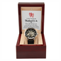 To My Husband To Be - Men's Openwork Watch with Romantic Message Card for Husband To Be