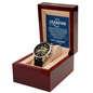 Grandma To Grandson - Men's Openwork Watch with Message Card for Grandson
