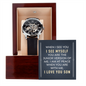 To My Son - Men's Openwork Watch with Message Card for Son
