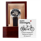 To My Husband - Men's Openwork Watch with Happy Anniversary Card for Husband