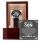 To My Son - Men's Openwork Watch with Message Card for Son