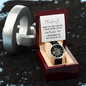 To My Husband - Men's Openwork Watch with Romantic Message Card for Husband