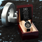 To My Dad - Men's Openwork Watch with Message Card for Dad