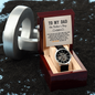 To My Dad - Men's Openwork Watch with Father's Day Message Card