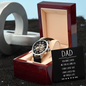 To My Dad - Men's Openwork Watch with Message Card for Dad