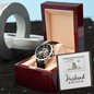 To My Husband - Men's Openwork Watch with Message Card for Husband