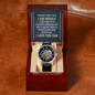 To My Son - Men's Openwork Watch with Message Card for Son