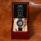 To My Dad - Men's Openwork Watch with Message Card for Dad
