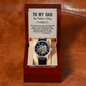To My Dad - Men's Openwork Watch with Father's Day Message Card