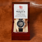 To My Husband To Be - Men's Openwork Watch with Romantic Message Card for Husband To Be