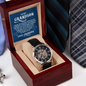 Grandma To Grandson - Men's Openwork Watch with Message Card for Grandson